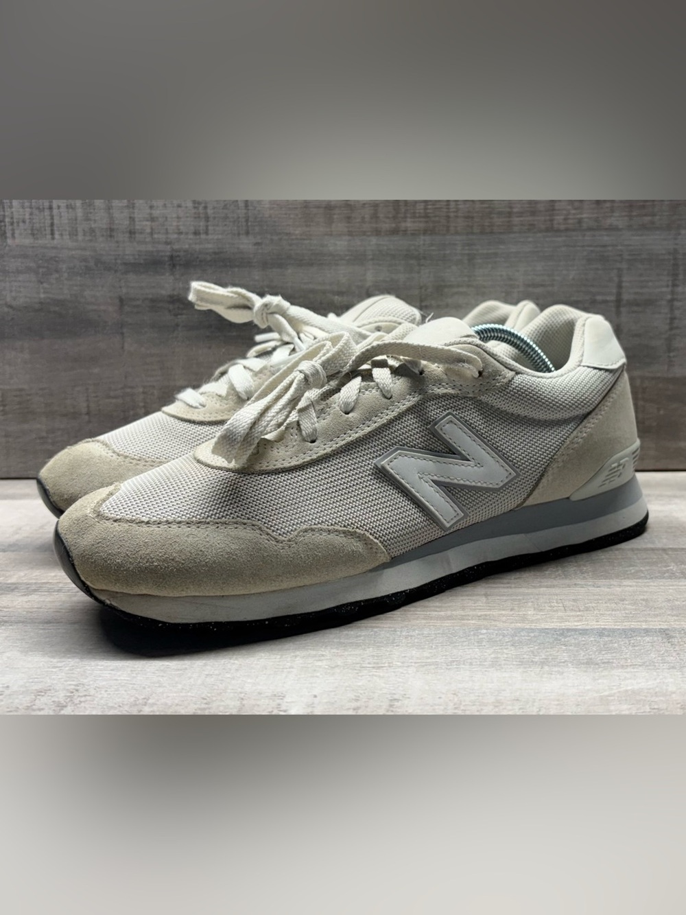 New Balance 515 WL515WHT Women’s Size 10 White Gray Suede Mesh Sneakers